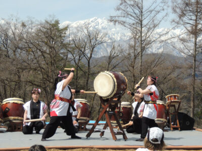 縄文おやき村小川村桜まつり